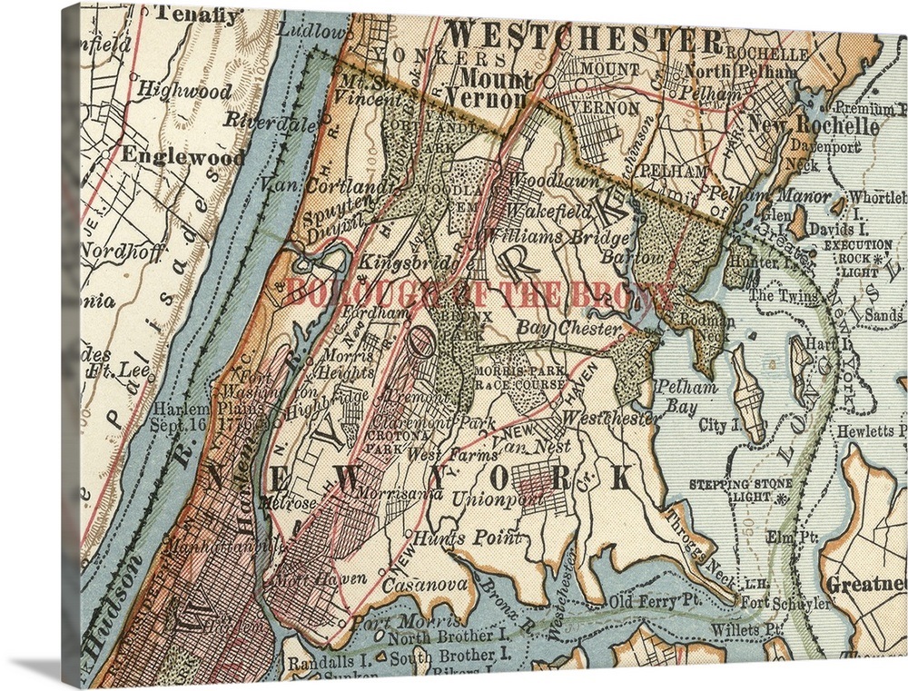 Vintage Map Of New York City - Maps Location Catalog Online