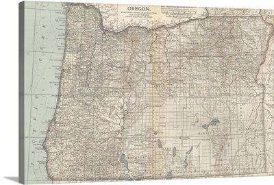 Oregon - Vintage Map