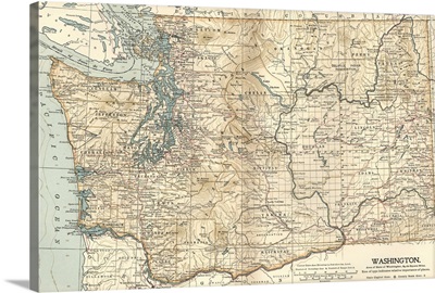 Washington - Vintage Map