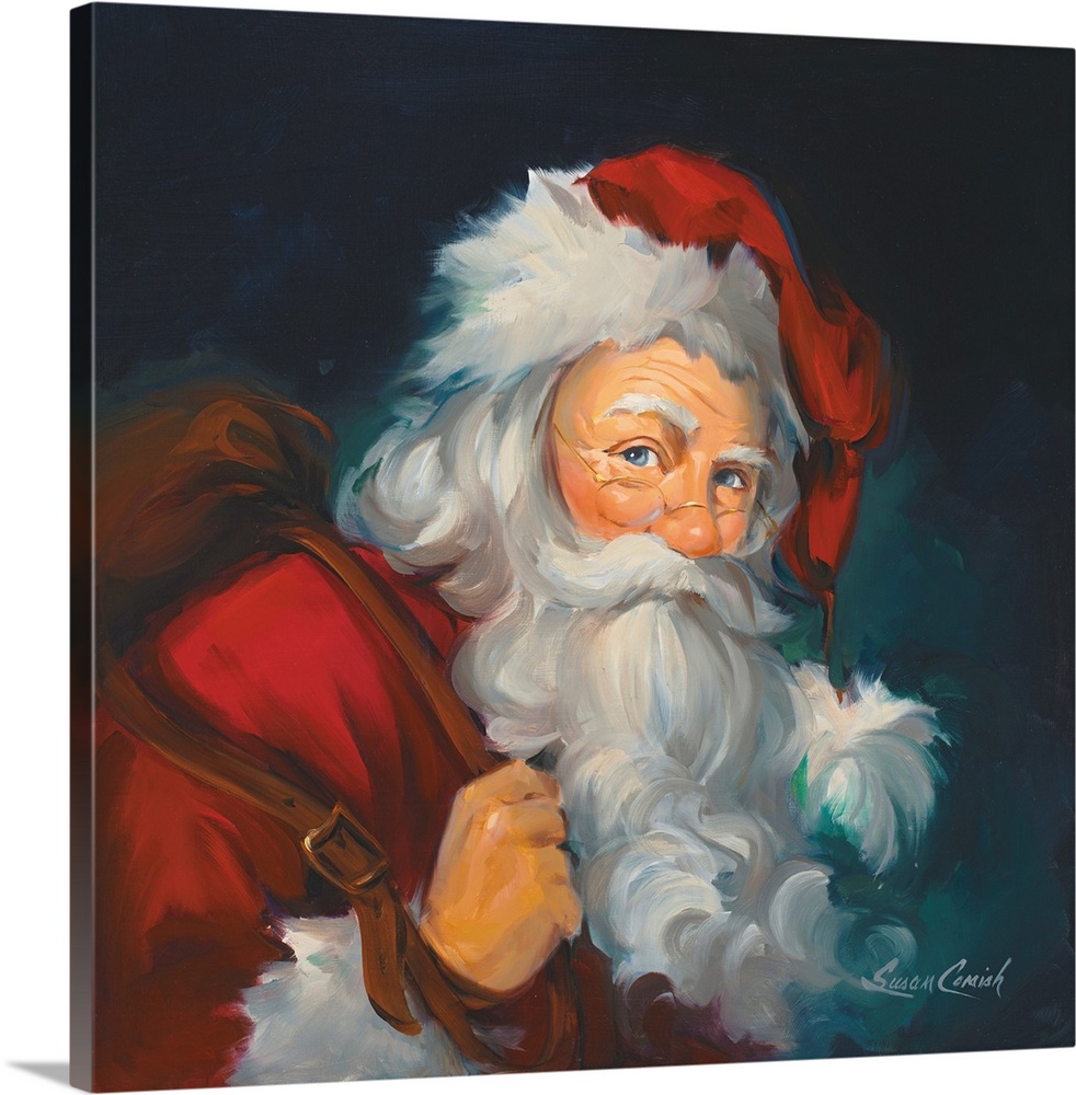 Close up portrait of Santa Claus.