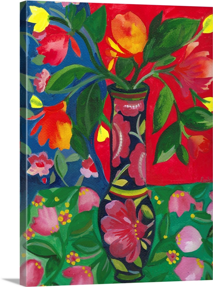 Chinoiserie With Blue Curtain 2