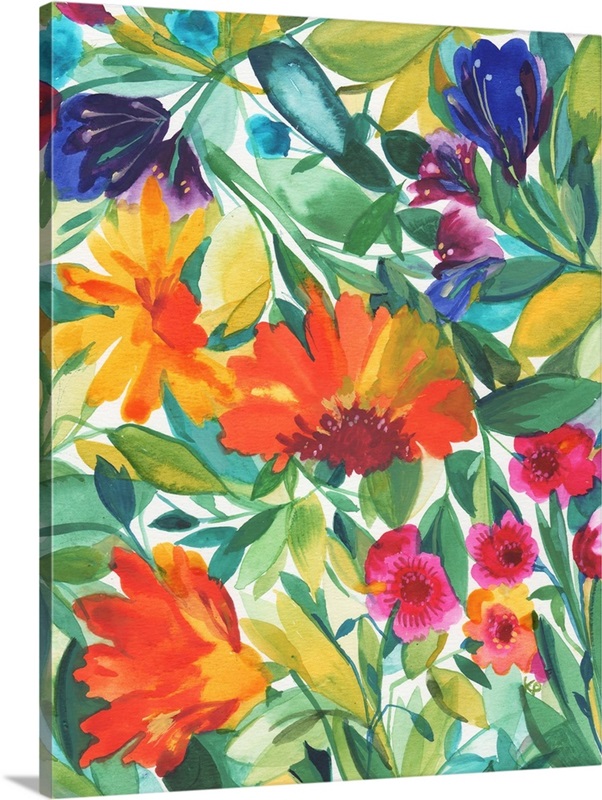 Orange Zinnias Wall Art, Canvas Prints, Framed Prints, Wall Peels