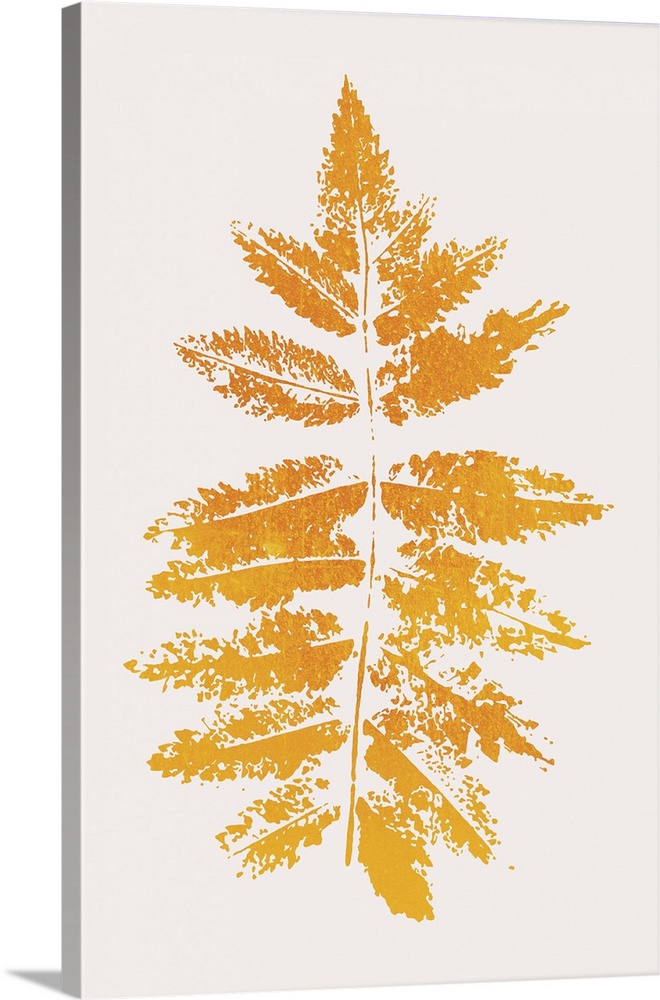 Oak Leaf Print - Yellow