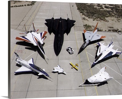 1997 Dryden Research Aircraft Fleet on Ramp, Edwards AFB, CA