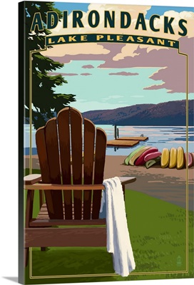 Adirondack Mountains, New York, Lake Pleasant Adirondack Chair