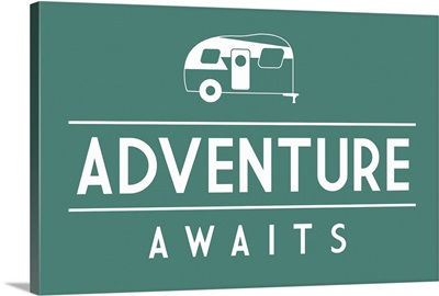 Adventure Awaits - Retro Camper