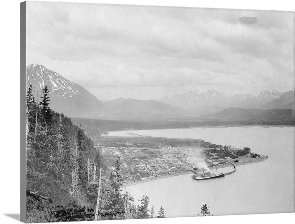 Aerial view of Seward, Alaska