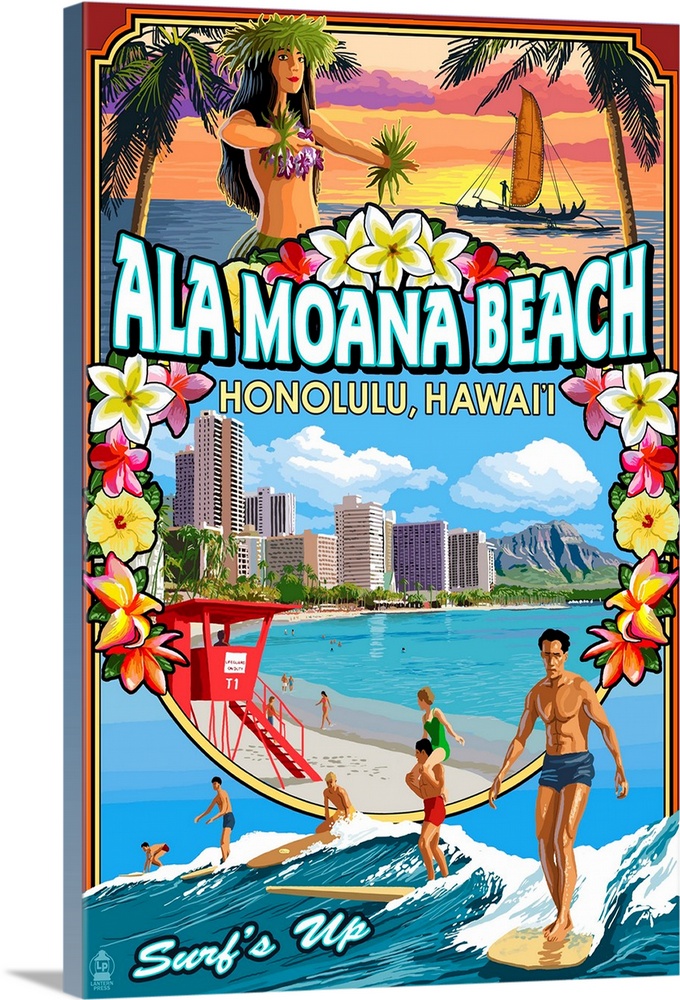 Ala Moana Beach, Honolulu, Hawai'i, Montage Scene
