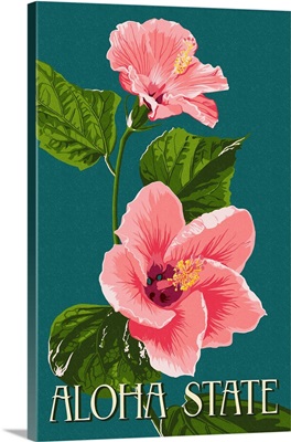 Aloha State - Pink Hibiscus
