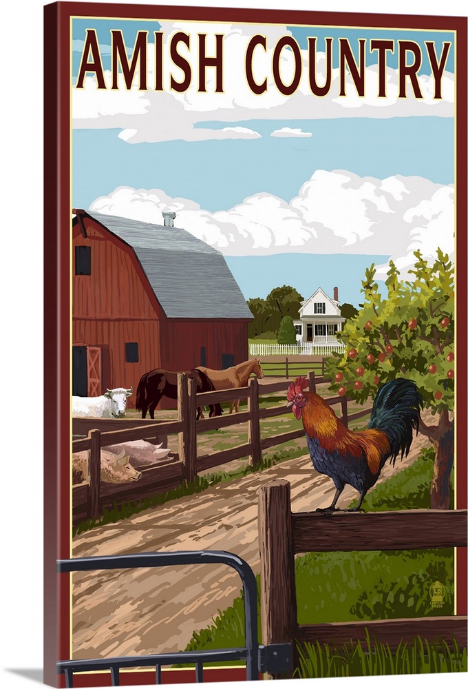 Amish Country, Farmyard Scene