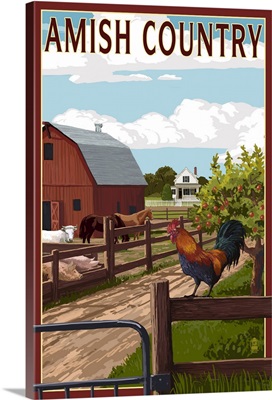 Amish Country, Farmyard Scene