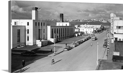Anchorage, AK, View of 4th Ave and Main Street