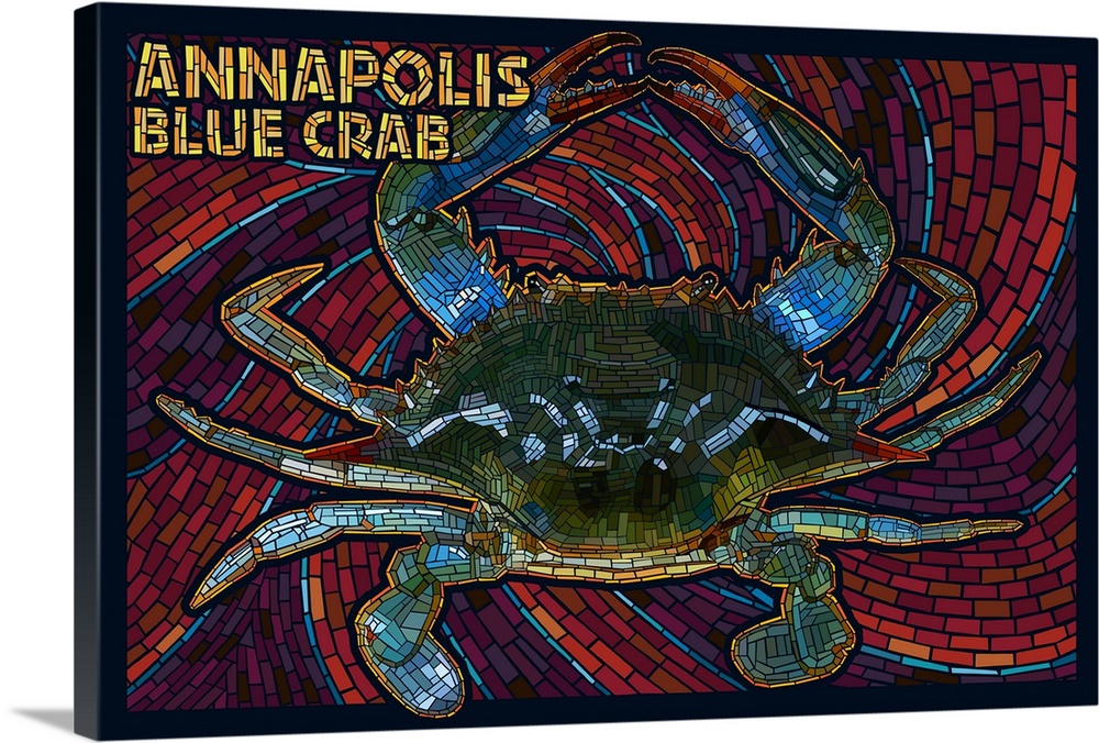 Annapolis, Maryland, Blue Crab Mosaic