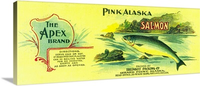 Apex Salmon Can Label, Gerard Point, AK