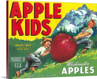 Apple Kids Apple Label, Yakima, WA