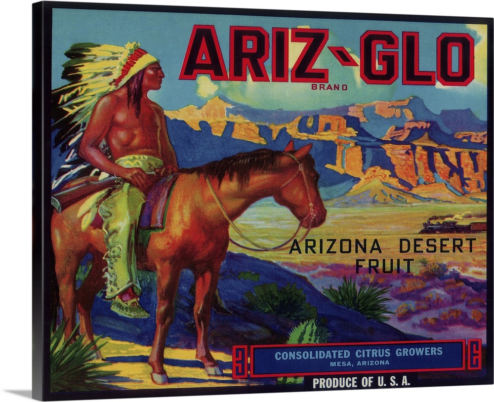 Ariz-Glo Orange Label, Mesa, AZ