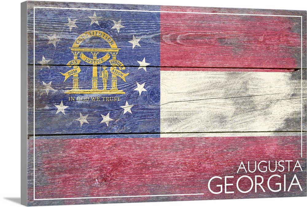 Augusta, Georgia, Georgia State Flag, Barnwood Painting