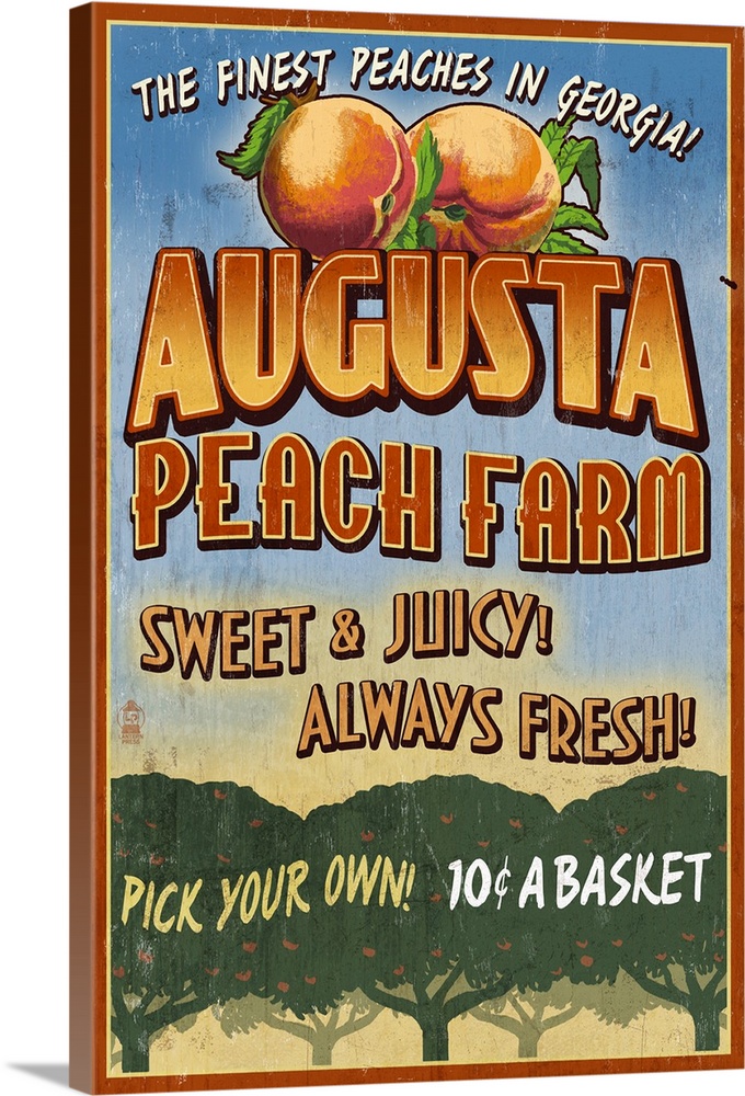 Augusta, Georgia, Peaches Vintage Sign
