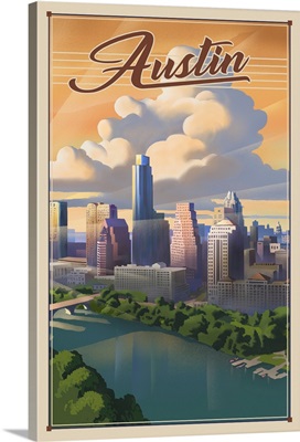 Austin, Texas - Lithograph - City Series
