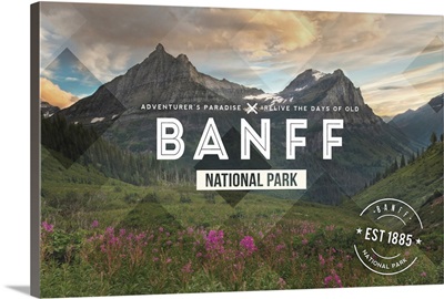 Banff National Park, Est 1885: Travel Poster