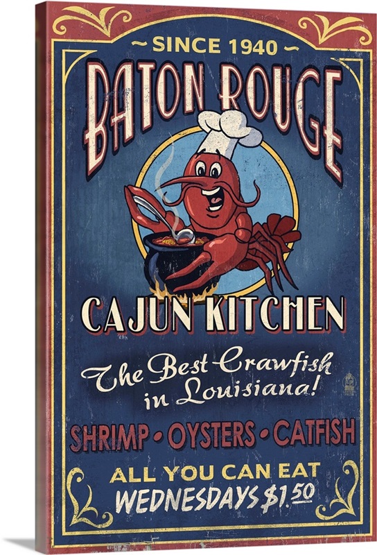 Vintage Louisiana Map Cajun Crawfish And Alligator Shower Curtain
