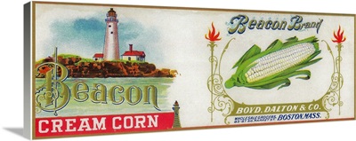 Beacon Corn Label, Boston, MA