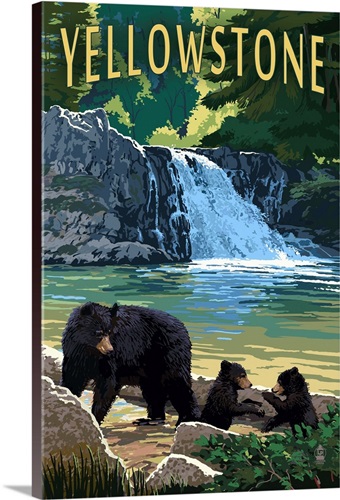 Bear Family, Yellowstone | Great Big Canvas