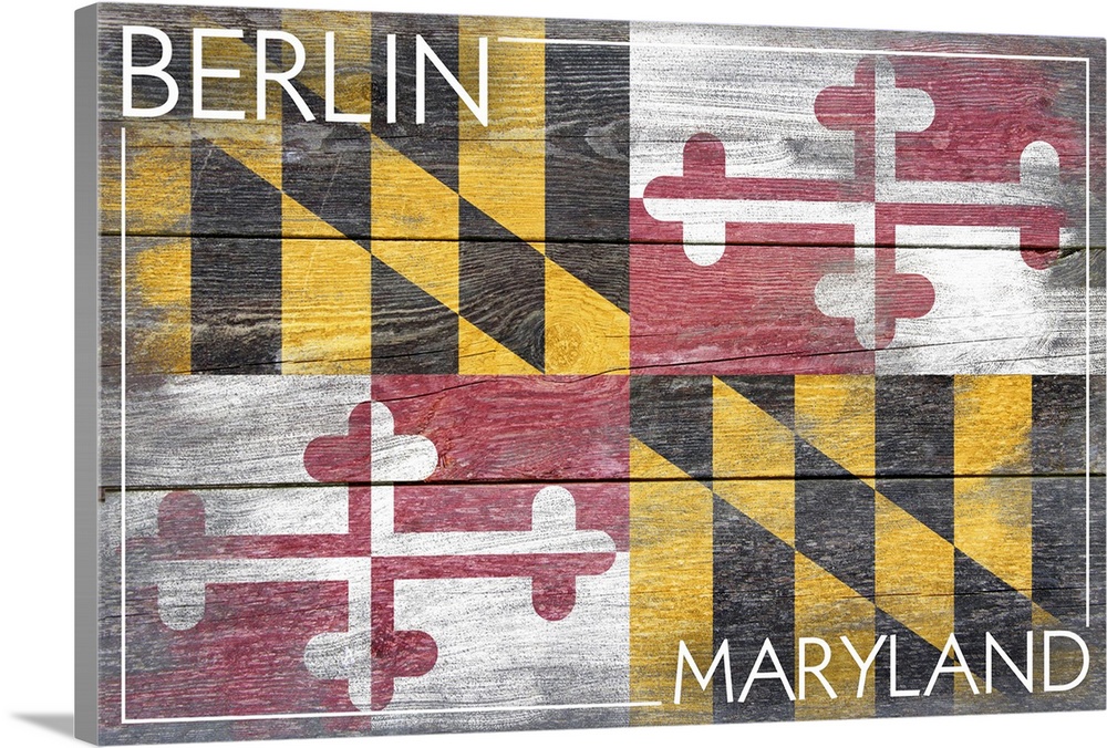 Berlin, Maryland State Flag, Barnwood Painting