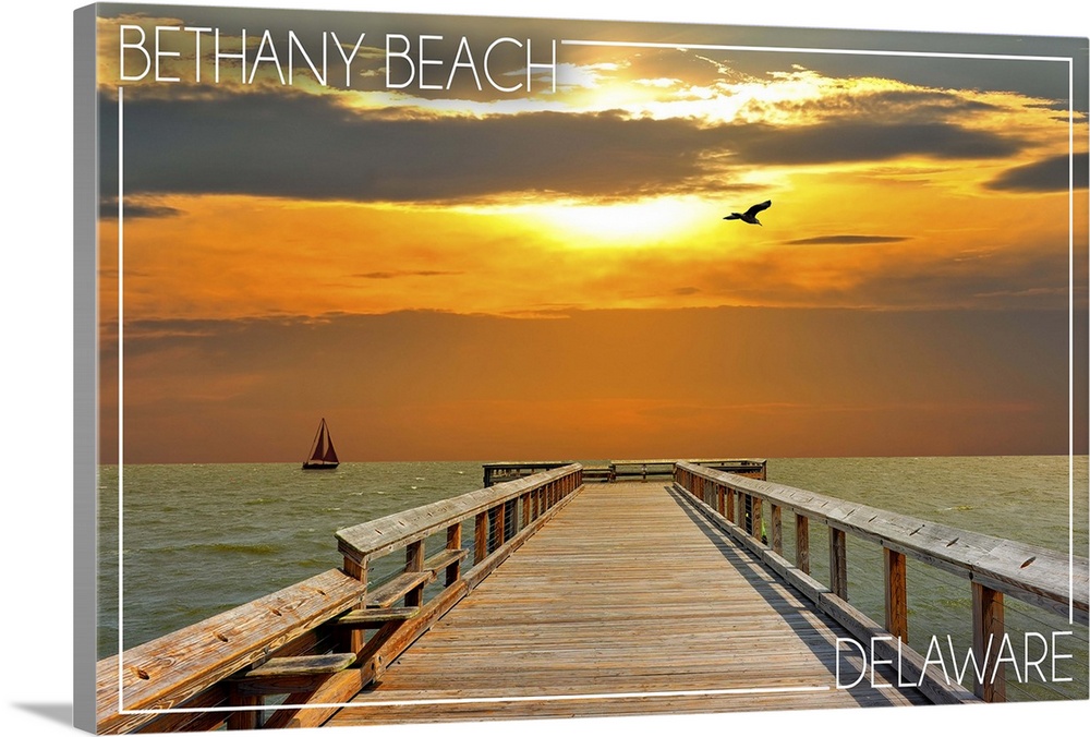 Bethany Beach, Delaware, Dock at Sunset