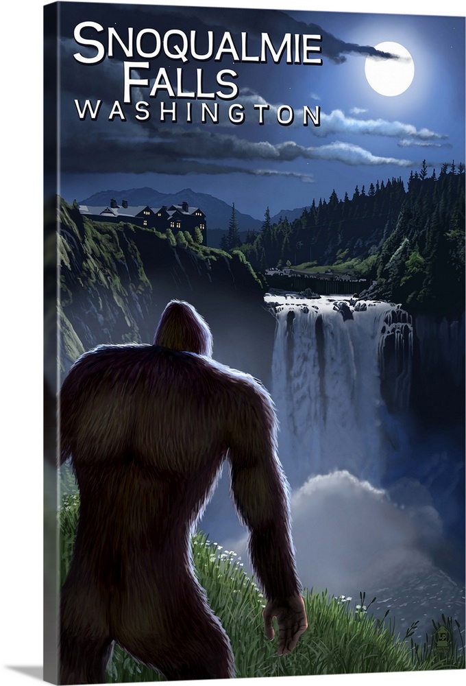 Bigfoot, Snowqualmie Falls, Washington