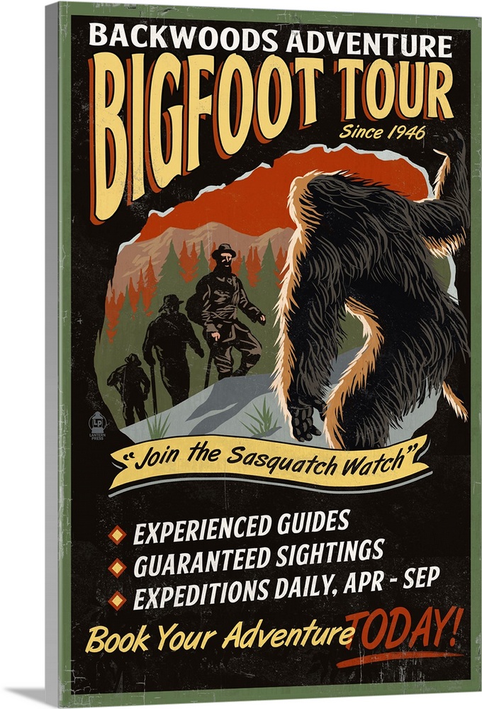 Bigfoot Tours, Vintage Sign