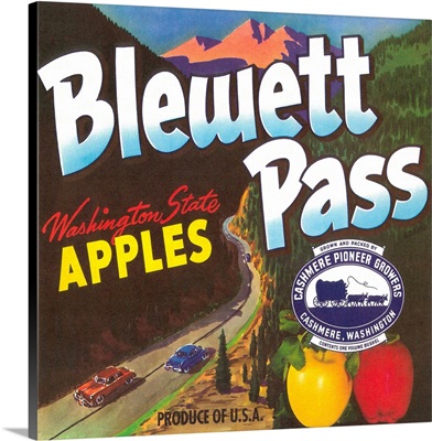 Blewett Pass Apple Label, Cashmere, WA