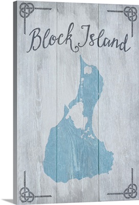Block Island, Rhode Island, Distressed Sign