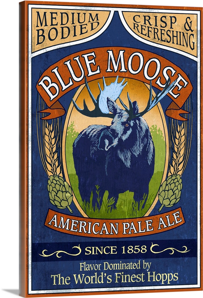 Blue Moose Pale Ale, Vintage Sign