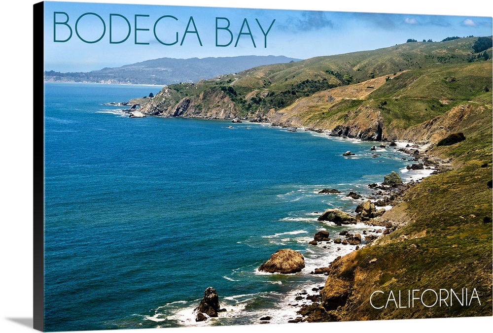 Bodega Bay, California, Ocean and Rocky Coastline