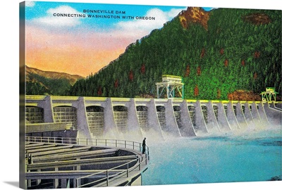 Bonneville Dam on Columbia River, WA