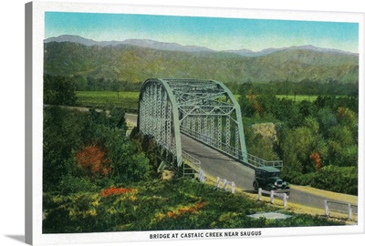 Bridge at Castaic Creek Near Saugus, Ridge Route, CA