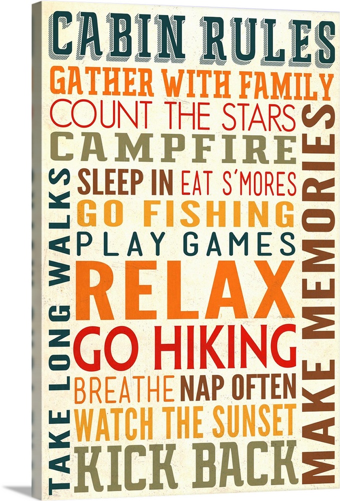 Cabin Rules Typography