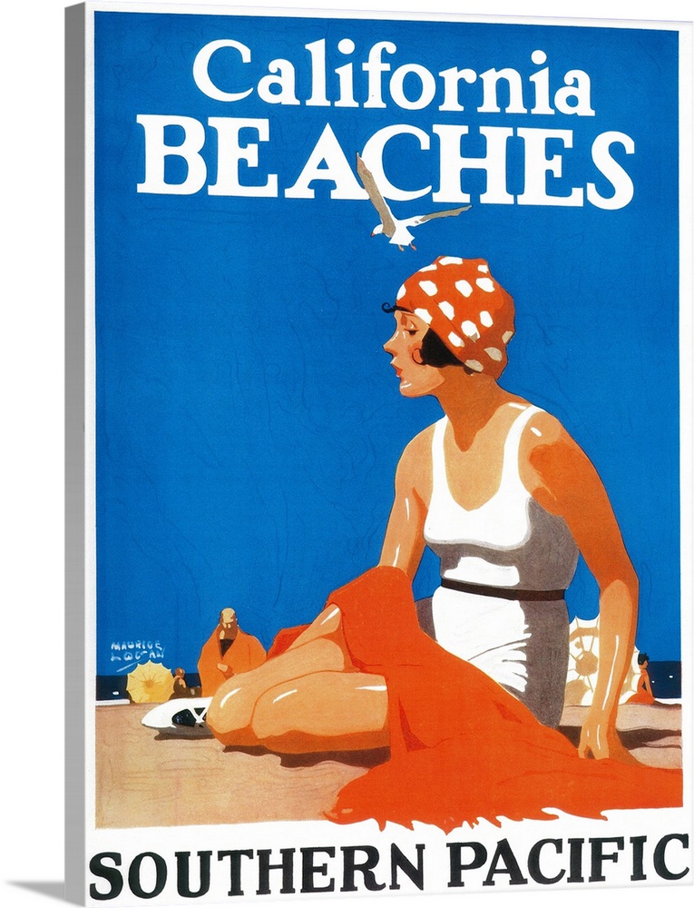 California Beaches Promotional Poster, California