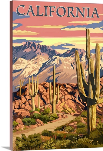 California, Desert Trail Scene | Great Big Canvas