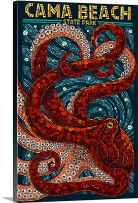 Cama Beach State Park, Washington, Octopus Mosaic