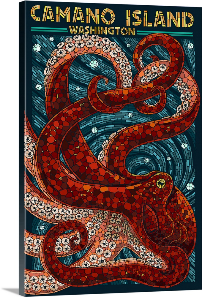 Camano Island, Washington, Mosaic Octopus
