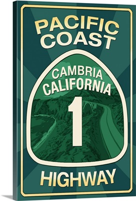 Cambria, California, Pacific Coast Highway 1 Sign
