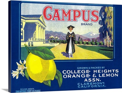 Campus Lemon Label, Claremont, CA