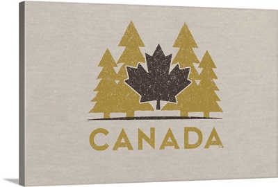 Canada - Vector Leaf & Trees