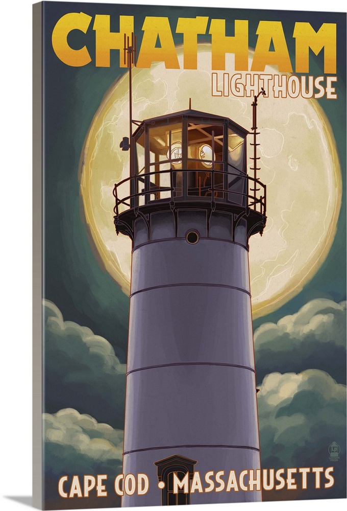 C Chatham Lighthouse At Cape Cod Art Print Home Decor Wall Art Poster 