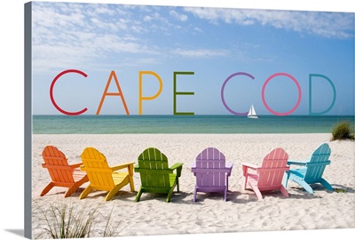 Cape Cod, Massachusetts, Colorful Beach Chairs