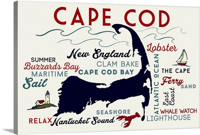 Cape Cod, Massachusetts, Typography and Icons