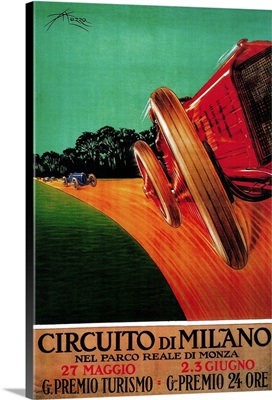 Circuito Di Milano Vintage Poster, Europe