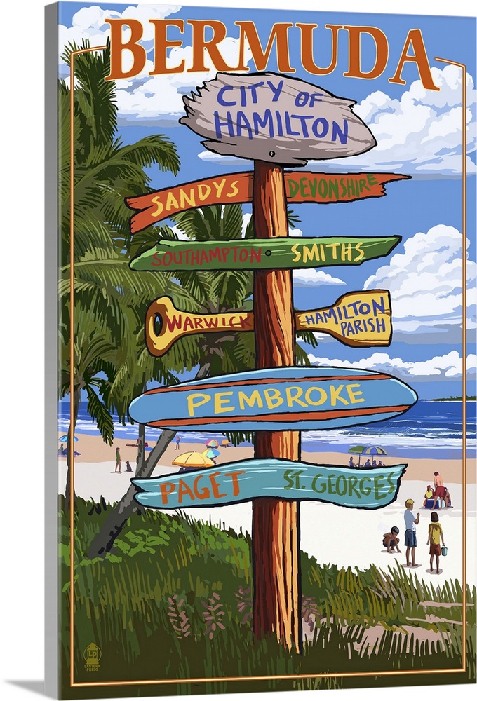 City of Hamilton, Bermuda, Destination Sign